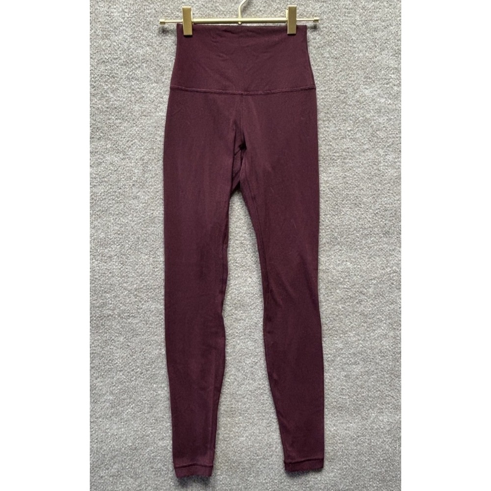 Lululemon Leggings Women 2 Maroon 29" Align Daily Athleisure HR HW Athleisure